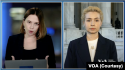 Розмова про боротьбу з корупцією в Україні під час брифінгу Голосу Америки. 