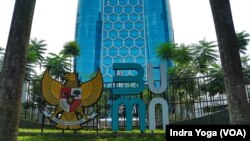 Gedung Kementerian BUMN di Jakarta, Jumat (28/12). (VOA/Indra Yoga)