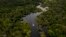 FILE - Aerial view of a boat on the Jurura river in the heart of the Brazilian Amazon Forest, March 15, 2020. A team of explorers plans to set off in April 2024 to determine if the Amazon is the longest river in the world.