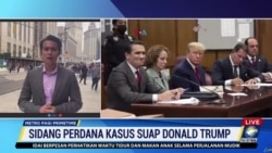 Laporan Langsung VOA untuk MetroTV: Sidang Perdana Kasus Suap Donald Trump di New York