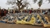 (FILE) Aid kits destined to Sudanese refugees who crossed into Chad are prepared for distribution in Koufroun, near Echbara, on May 1, 2023.