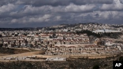 FILE - A general view of the West Bank Jewish settlement of Efrat, Jan. 30, 2023. The U.S. on July 11, 2024, imposed sanctions on a far-right Israeli group and on unauthorized outpost settlements in the West Bank. 