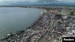 Foto Achiv: Imaj drone pran de zon mache Kap Ayisyen an, 25 Avril, 2024. 