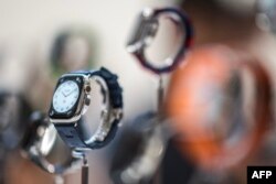 Peluncuran Apple Watch Series 9 di Apple Park, Cupertino, California, 12 September 2023. (Nic Coury / AFP)