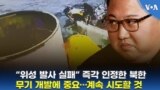 “위성 발사 실패” 즉각 인정한 북한, 무기 개발에 중요…계속 시도할 것
