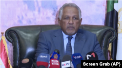 Ergamaan Jeneraalii Sudaan Abdel-Fattah Burhaan Kamiisa kaleessaa Itoophiyaatti ibsa oggaa kennan, Finfinnee, Caamsaa 4, 2023.