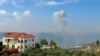 Smoke billows from an area targeted by an Israeli airstrike in the southern Lebanese village of Qsair on Aug. 25, 2024.