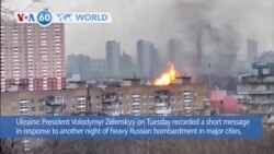 VOA60 World- Ukrainian President Volodymyr Zelenskyy said Tuesday that Russia “will answer” for the lives lost in a short recorded message