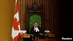 Ketua DPR Kanada Anthony Rota di Gedung Parlemen di Ottawa, Ontario, Kanada, 25 September 2023. (REUTERS/Blair Gable)