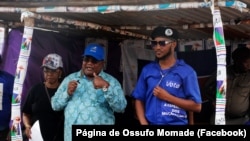 Ossufo Momade, presidente da Renamo, em comício, Moçambique, 30 seetembro 2023