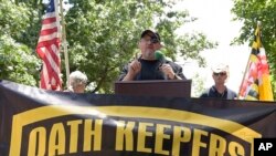 反政府民兵組織“誓言守護者”(Oath Keepers)的創始人和領導人斯圖爾特·羅茲(Stewart Rhodes)。（資料圖片）