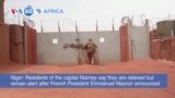 VOA60 Africa - France to withdraw its 1,500 soldiers from Niger