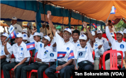 Activists and supporters of the Candlelight Party attend the party’s Extraordinary Congress in Siem Reap province, on February 11, 2023. (Ten Soksreinith/VOA Khmer)