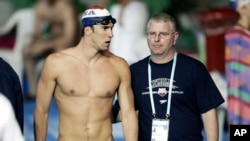 FILE - Michael Phelps during a training session at the World Swimming Championships in Melbourne. Phelps spoke about having suicidal thoughts at the height of his career and helped produce a documentary about depression among Olympians.