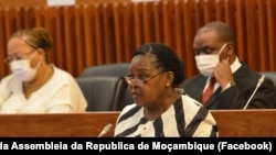 FILE —Esperança Bias, President of the Assembly of the Republic, Mozambique, 21 October 2021.