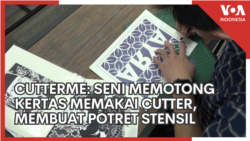 Cutterme: Seni Memotong Kertas Memakai Cutter, Membuat Potret Stensil