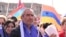 Armenians rally to demand Prime Minister Nikol Pashinyan's resignation over land transfer to neighboring Azerbaijan, at the central Republic Square in Yerevan on May 26, 2024. 