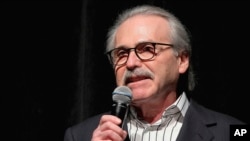 FILE - David Pecker, then the chairman and CEO of American Media, speaks at an event, Jan. 31, 2014 in New York.