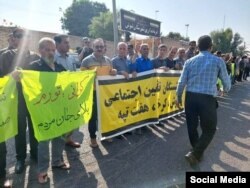 اعتراض بازنشستگان سازمان تأمین اجتماعی، شوش استان خوزستان، یک‌شنبه ۲۳ مهر ۱۴۰۲