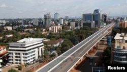 Muonekano wa Barabara ya Nairobi Expressway iliyojengwa na Shirika la Barabara na Madaraja la China (CRBC) Mei 8, 2022. Picha na REUTERS/Thomas Mukoya