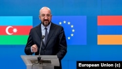 Charles Michel after the EU-Azerbaijan-Armenia meeting