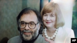 FILE - Francis Ford Coppola and his wife, Eleanor, pose July 16, 1991, in Los Angeles.