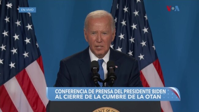 Biden dice que la "economía está creciendo" bajo su gobierno