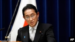 Japan's Prime Minister Fumio Kishida attends a news conference after his cabinet shuffle in Tokyo, Sept. 13, 2023.