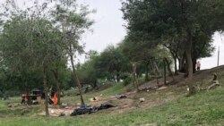 墨西哥靠近美國邊境一些移民帳篷內被焚燒