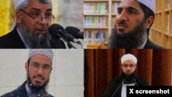 چهار روحانی اهل سنت بازداشت شده: شمس‌ الدین مطهری، حسین‌ احمد شهیدی، فاضل مرادی و گل‌ محمد منصوری