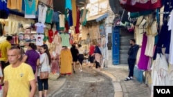 Tunisia's tourism is among the few healthy sectors, but merchants in the Medina of Tunis complain that many aren't buying artifacts. (Lisa Bryant/VOA)