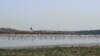 Flamingo terlihat di laguna Sijoumi yang hampir kering di Tunis, Tunisia, 11 Agustus 2023. (Foto: REUTERS/Jihed Abidellaoui)