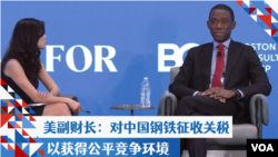 美副财长：对中国钢铁征收关税以获得公平竞争环境