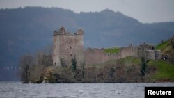 FILE - Urquhart Castle is seen on the edge of Loch Ness in Scotland, Britain April 13, 2016.