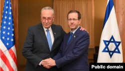 دیدار هیات دوحزبی سناتورهای آمریکا با رئیس جمهور اسرائیل
عکس: Haim Zach (GPO) 