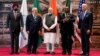 Izquierda a derecha, presidente del Banco Mundial, Ajay Banga, presidente de Brasil, Luiz Lula da Silva, primer ministro indio, Narendra Modi, presidente sudafricano, Cyril Ramaphosa, y presidente de EEUU, Joe Biden, en en Nueva Delhi, India, el sábado. 9 de septiembre de 2023. 