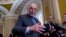FILE - Senate Majority Leader Chuck Schumer is pictured at the Capitol in Washington, March 20, 2024. He said April 17, 2024, that articles of impeachment against Homeland Security Secretary Alejandro Mayorkas "fail to meet the high standard of high crimes and misdemeanors." 