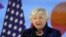 U.S. Treasury Secretary Janet Yellen speaks during a press conference at the G-20 financial conclave on the outskirts of Bengaluru, India, Feb. 23, 2023.