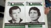 Carteles con las fotografías de los hermanos desaparecidos Alfredo y Humberto Sanjuán Arévalo. [Foto: Sergio Leon/Pixammo]