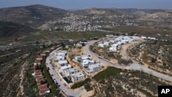 A view of the West Bank Jewish settlement of Eli, Feb. 14, 2023. 