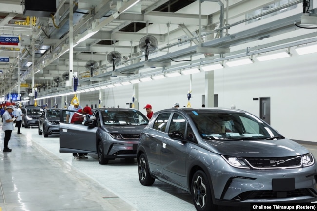 BYD'nin Tayland'daki fabrikası