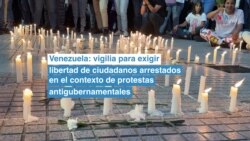 Vigilia en Caracas para exigir libertad de arrestados en protestas