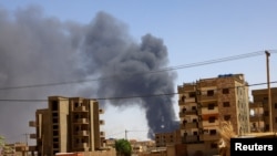 苏丹首都喀土穆遭空袭。（2023年5月1日）
