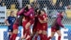 FILE - Spain team members celebrate following their extra time win at the Women's World Cup quarterfinal soccer match against the Netherlands in Wellington, New Zealand, Aug. 11, 2023. 