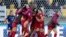 FILE - Spain team members celebrate following their extra time win at the Women's World Cup quarterfinal soccer match against the Netherlands in Wellington, New Zealand, Aug. 11, 2023. 