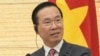 资料照：越南国家主席武文赏在东京的一个记者会上。（2023年11月27日）