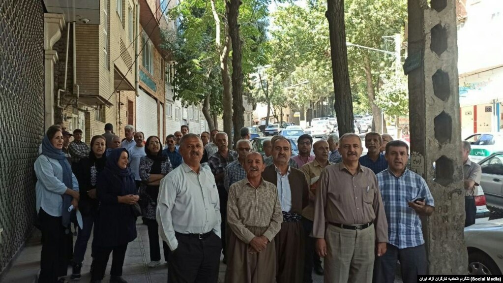 اعتراضات بازنشستگان، کردستان ایران، سه‌شنبه ۲۸ شهریور ۱۴۰۲