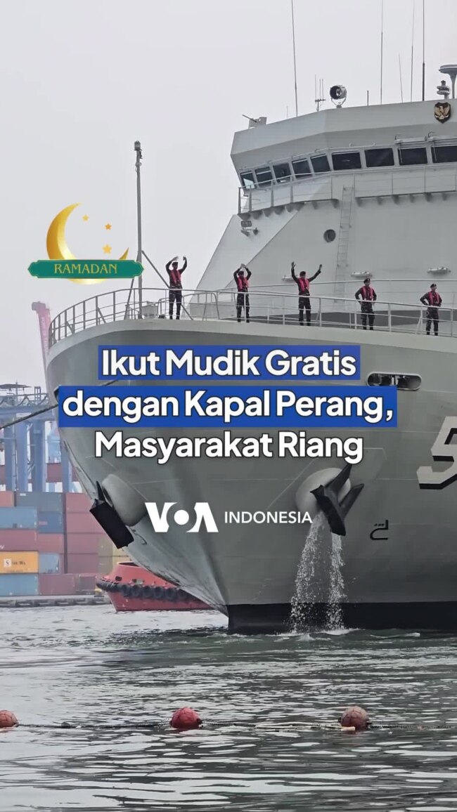 Ikut Mudik Gratis dengan Kapal Perang, Masyarakat Riang