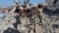 Displaced Palestinian children, who fled their homes due to Israeli strikes, walk with a donkey at a tent camp in Rafah, southern Gaza Strip, Dec. 29, 2023. 