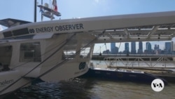‘Green’ Energy Observer vessel docked in NYC for Earth Day